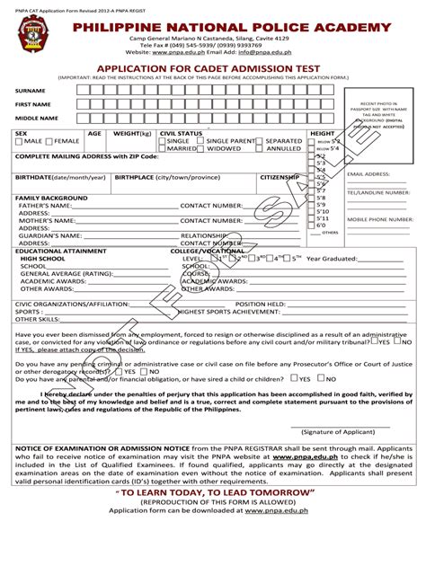 pnpa.edu.ph application